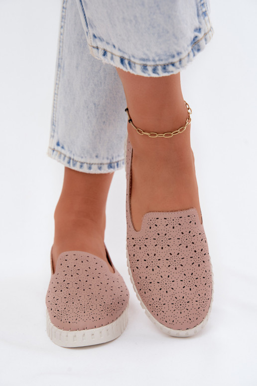 Ažūrs Paslīdēt uz apavi Sieviešu rozā krāsa Salty