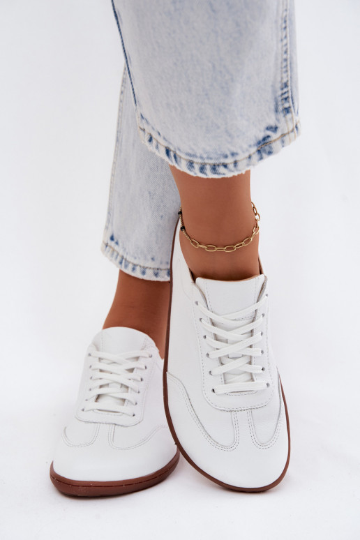 Āda sieviešu puszābaki Barefoot Zazoo N1243 baltas krāsas