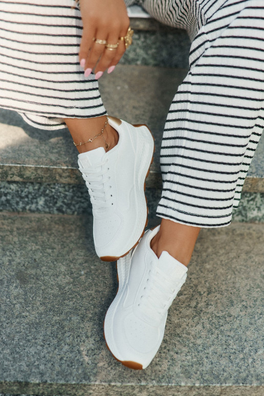 Gaisma sporta apavi Sieviešu Big Star RR274629 HI-POLY SYSTEM baltas krāsas