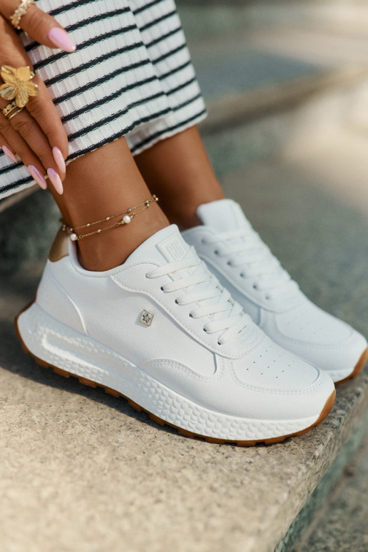 Gaisma sporta apavi Sieviešu Big Star RR274629 HI-POLY SYSTEM baltas krāsas