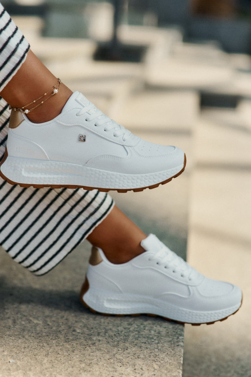 Gaisma sporta apavi Sieviešu Big Star RR274629 HI-POLY SYSTEM baltas krāsas