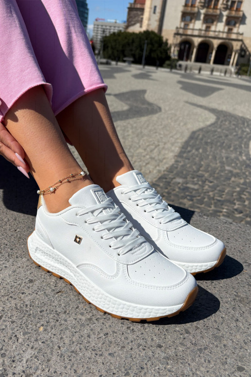 Gaisma sporta apavi Sieviešu Big Star RR274629 HI-POLY SYSTEM baltas krāsas