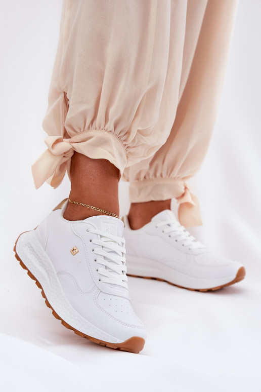 Gaisma sporta apavi Sieviešu Big Star RR274629 HI-POLY SYSTEM baltas krāsas