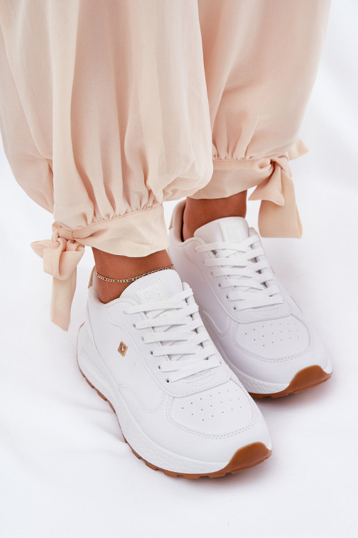 Gaisma sporta apavi Sieviešu Big Star RR274629 HI-POLY SYSTEM baltas krāsas