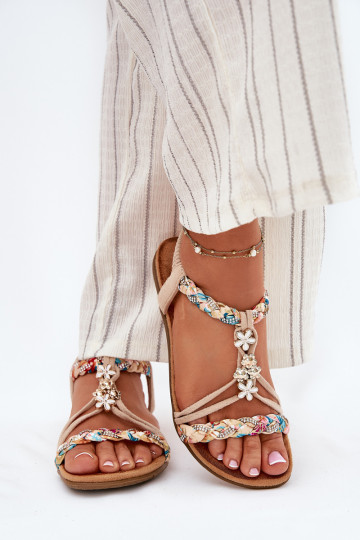 Sieviešu basenesPrzypinkami I Plecionymi Paskami smilšu krāsas Nusoreth 2