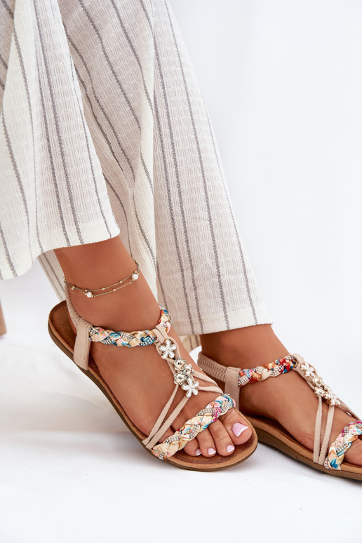 Sieviešu basenesPrzypinkami I Plecionymi Paskami smilšu krāsas Nusoreth