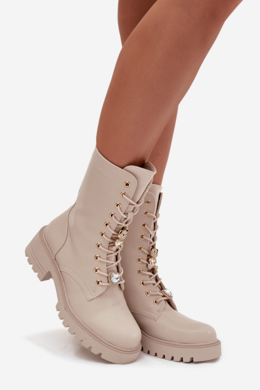 zābaki SieviešuPrzypinkami Lācis Hearts smilšu krāsas Iravine