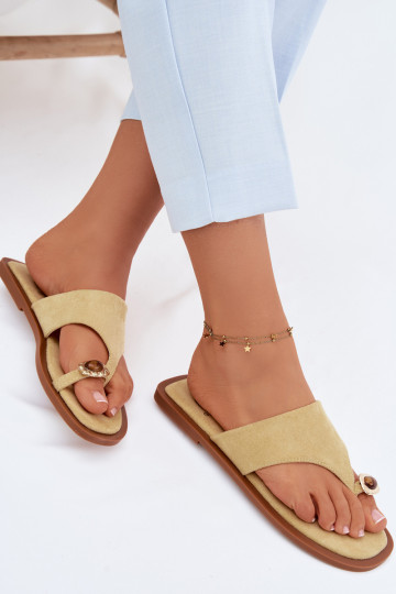 zempapēžu Čības modernas iešļūcenes Sieviešu Ar greznu Detalem Dzelteni Fedira