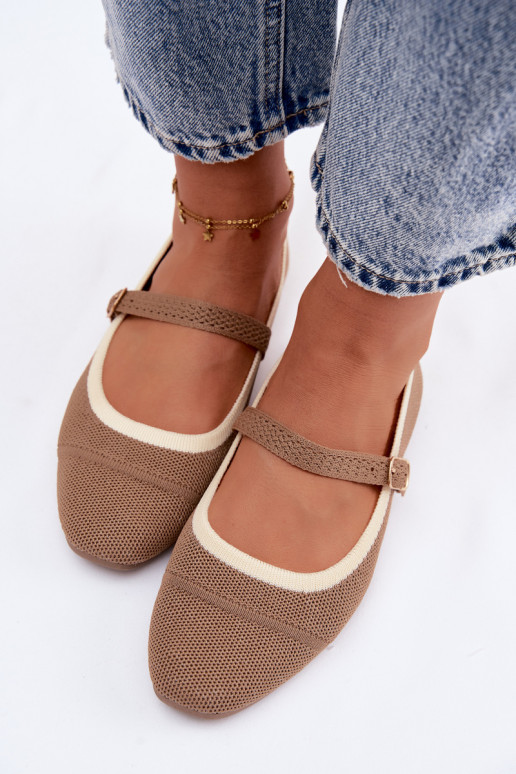 zempapēžu BalerīnasTīklsgo Tā irteriālsu brūnas krāsas Zelisa