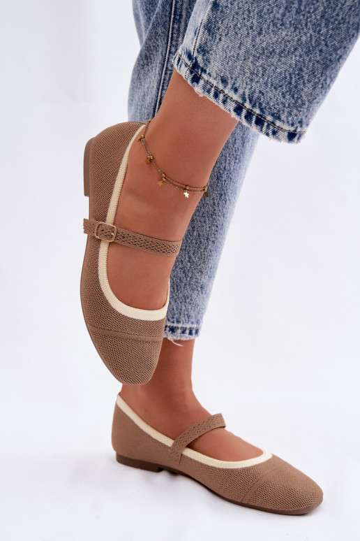 zempapēžu BalerīnasTīklsgo Tā irteriālsu brūnas krāsas Zelisa