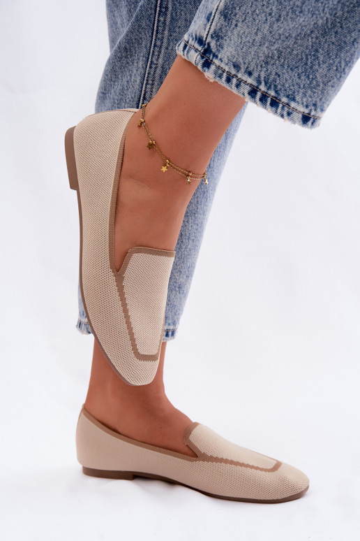 Mokasīni zempapēžu smilšu krāsas Selisa