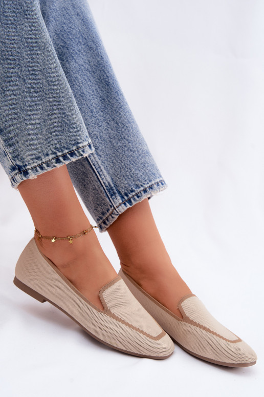 Mokasīni zempapēžu smilšu krāsas Selisa