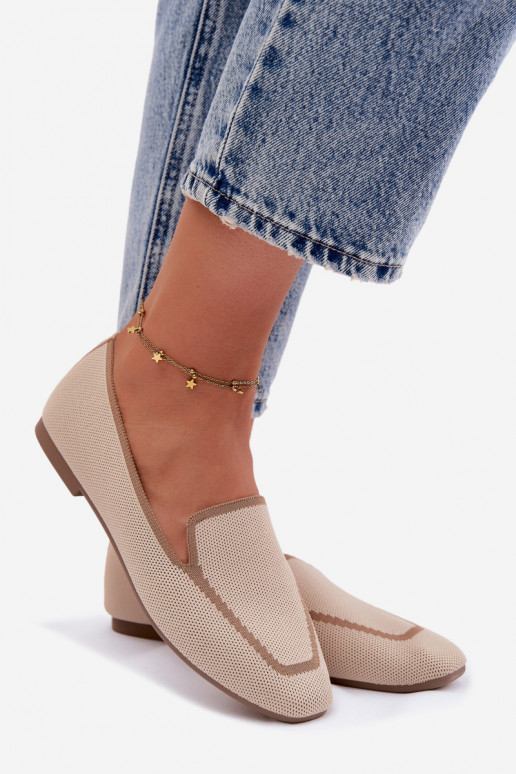 Mokasīni zempapēžu smilšu krāsas Selisa