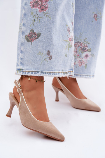 Sieviešu basenes ar papēdiLamóInką smilšu krāsas Relmira