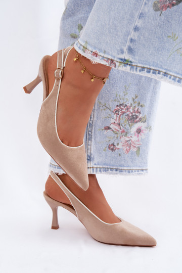 Sieviešu basenes ar papēdiLamóInką smilšu krāsas Relmira 2