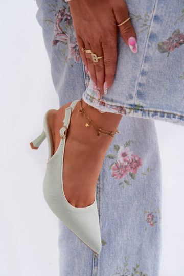 Sieviešu basenes ar papēdiLamóInką piparmētras krāsas Relmira