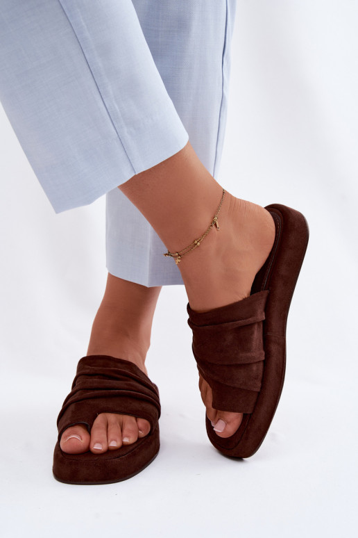 sieviešu čības Ar volāniem CzekoladoIne Gelmira