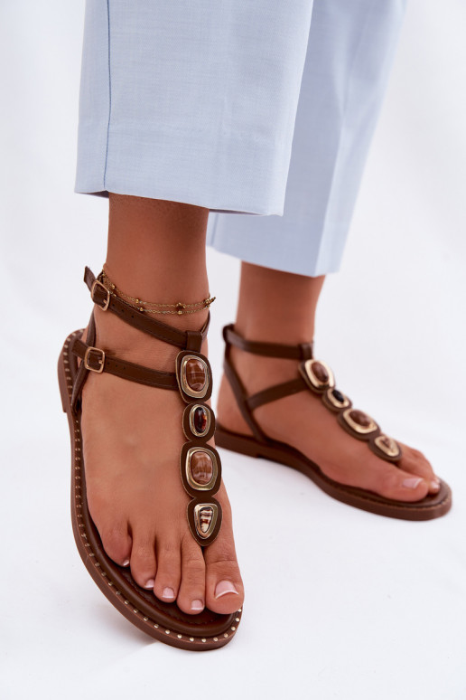 basenes - iešļūcenes Sieviešu dzīvoklis Ar rotājumiem brūnas krāsas Dorena