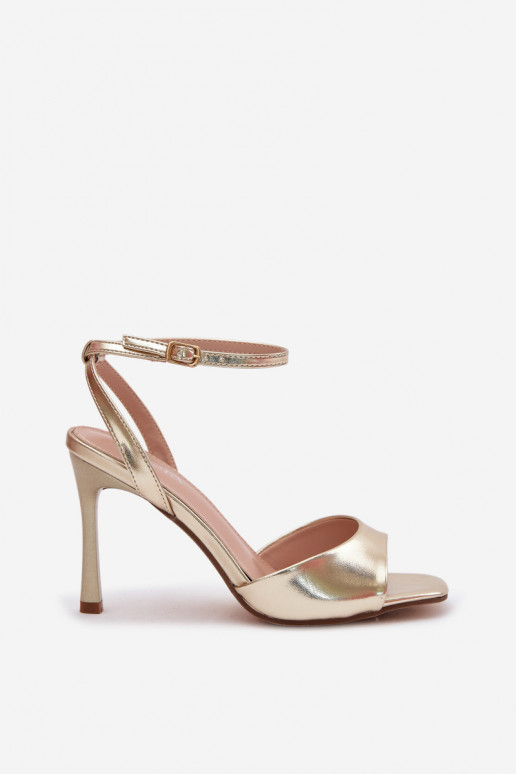 Sieviešu basenes ar papēdiImitacji Skóry Zelta krāsas Olissey