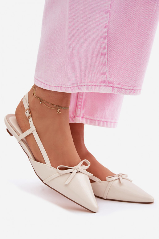 Sieviešu basenesImitacji Skóry Uz Zema Papēža Ziloņkaula krāsas Jelmera