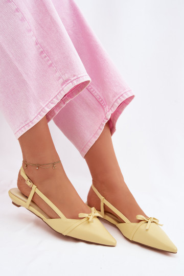 Sieviešu basenesImitacji Skóry Uz Zema Papēža Dzelteni Jelmera