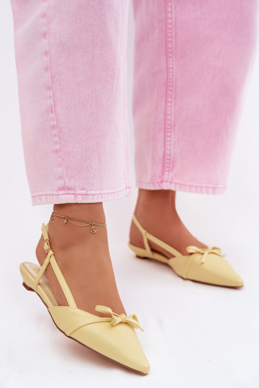 Sieviešu basenesImitacji Skóry Uz Zema Papēža Dzelteni Jelmera