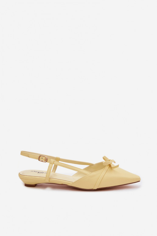 Sieviešu basenesImitacji Skóry Uz Zema Papēža Dzelteni Jelmera