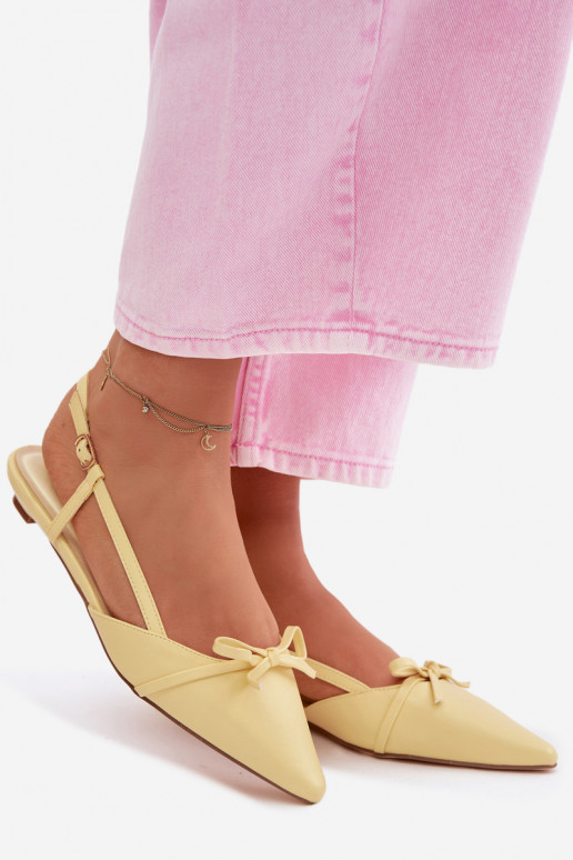 Sieviešu basenesImitacji Skóry Uz Zema Papēža Dzelteni Jelmera