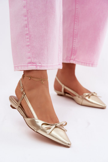 Sieviešu basenesImitacji Skóry Uz Zema Papēža Zelta krāsas Jelmera 2