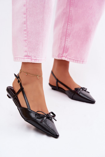 Sieviešu basenesImitacji Skóry Uz Zema Papēža melnas krāsas Jelmera