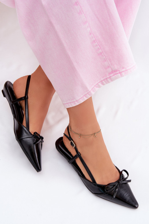 Sieviešu basenesImitacji Skóry Uz Zema Papēža melnas krāsas Jelmera