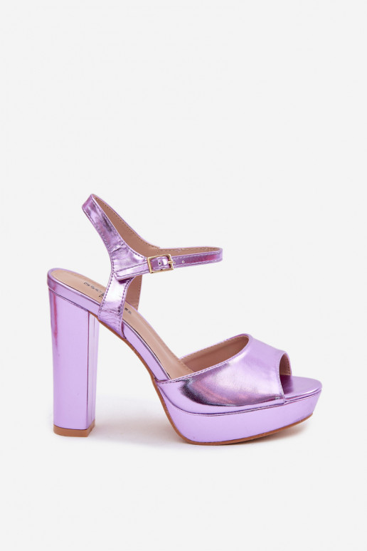 Violetas augstpapēžu sandales Nelissey