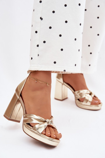 Sieviešu basenesImitacji Skóry Zelta krāsas Rosetta