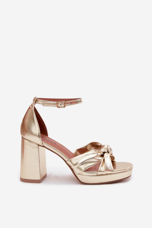 Sieviešu basenesImitacji Skóry Zelta krāsas Rosetta