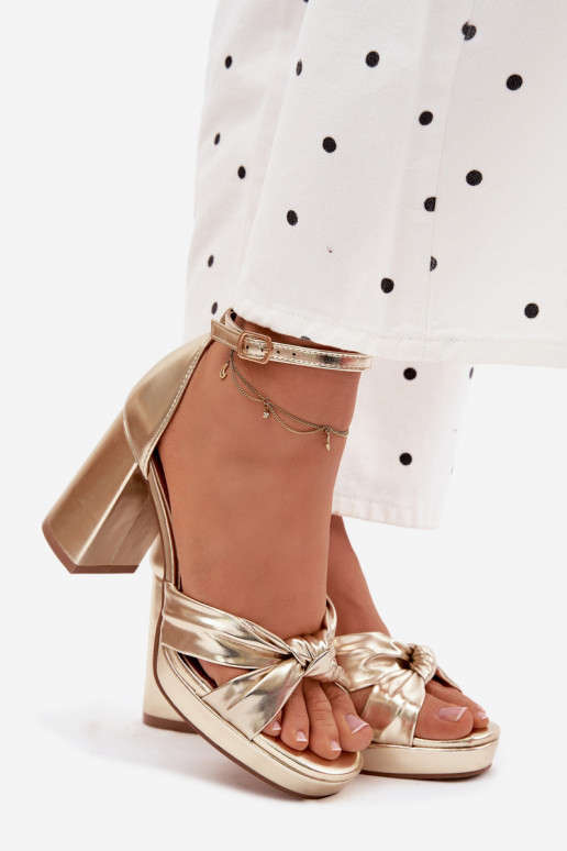 Sieviešu basenesImitacji Skóry Zelta krāsas Rosetta