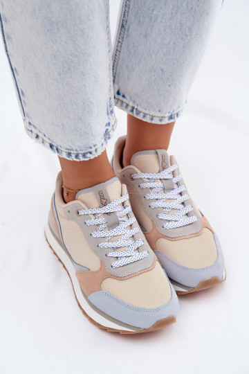 zamšādas Sneakers modeļa apavi Sieviešu McArthur MA2512IN Zilas krāsas