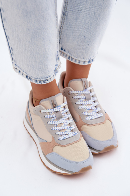 zamšādas Sneakers modeļa apavi Sieviešu McArthur MA2512IN Zilas krāsas