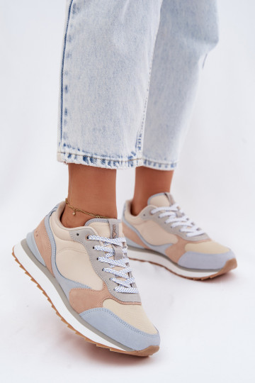 zamšādas Sneakers modeļa apavi Sieviešu McArthur MA2512IN Zilas krāsas 2