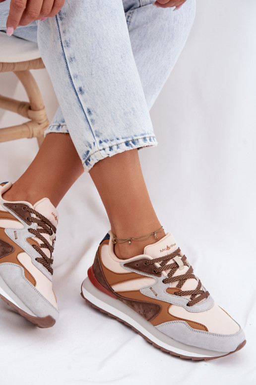 Sneakers modeļa apavi Sieviešu zamšādas McArthur MA253IN brūnas krāsas