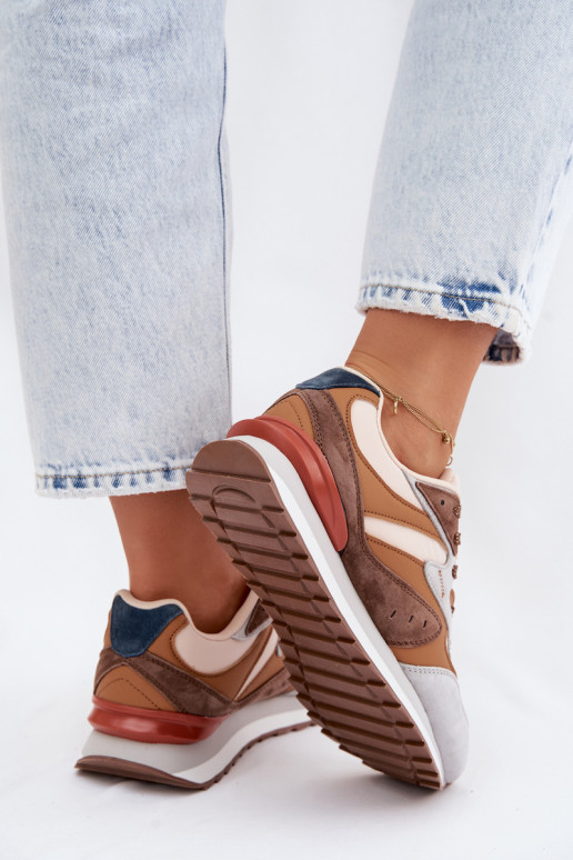 Sneakers modeļa apavi Sieviešu zamšādas McArthur MA253IN brūnas krāsas