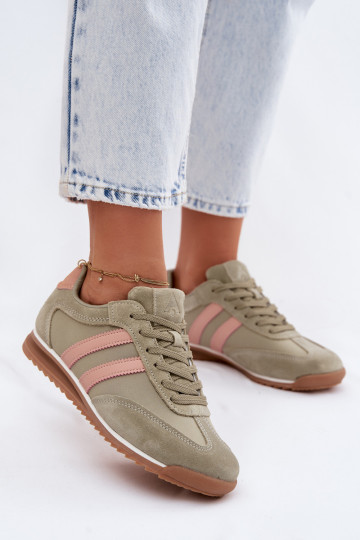 zamšādas Sneakers modeļa apavi sporta apavi Sieviešu McArthur MA258IN Zaļas krāsas 2