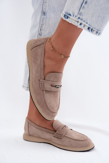 sieviešu mokasīniImitacji zamšādasu Vinceza 62273 smilšu krāsas