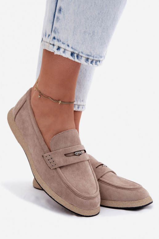 sieviešu mokasīniImitacji zamšādasu Vinceza 62273 smilšu krāsas