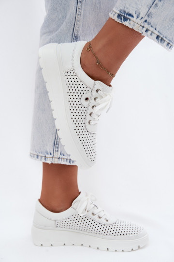 Āda Ažūrs apavi Sieviešu Vinceza 79629 baltas krāsas