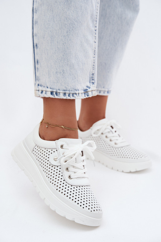 Āda Ažūrs apavi Sieviešu Vinceza 79629 baltas krāsas