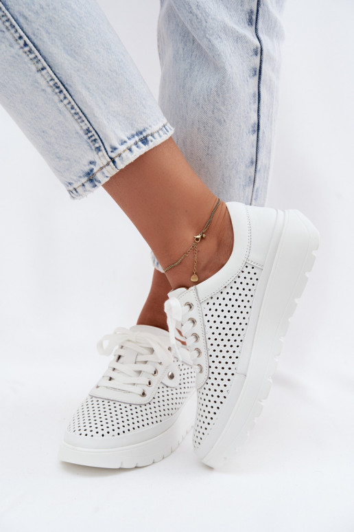 Āda Ažūrs apavi Sieviešu Vinceza 79629 baltas krāsas