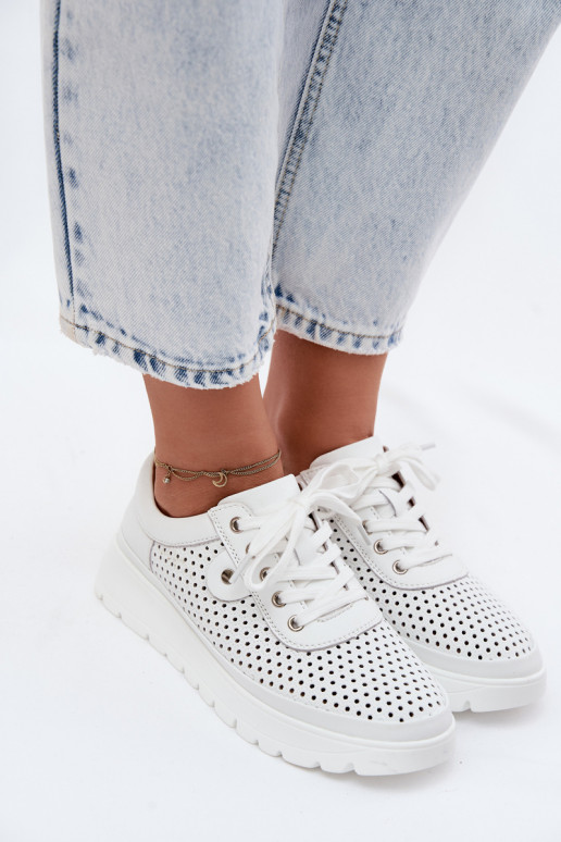 Āda Ažūrs apavi Sieviešu Vinceza 79629 baltas krāsas