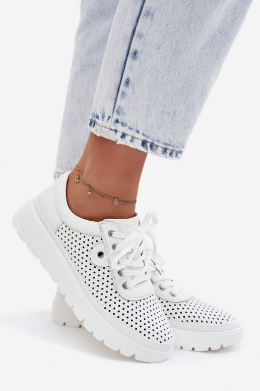 Āda Ažūrs apavi Sieviešu Vinceza 79629 baltas krāsas