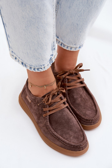 apaviIeslēgtsturalnego zamšādasu Vinceza 95391 brūnas krāsas