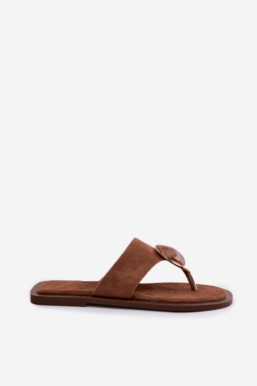 zempapēžu Čības modernas iešļūcenes Sieviešu ar ornamentiem Eko zamšādaoIne brūnas krāsas Selvessa